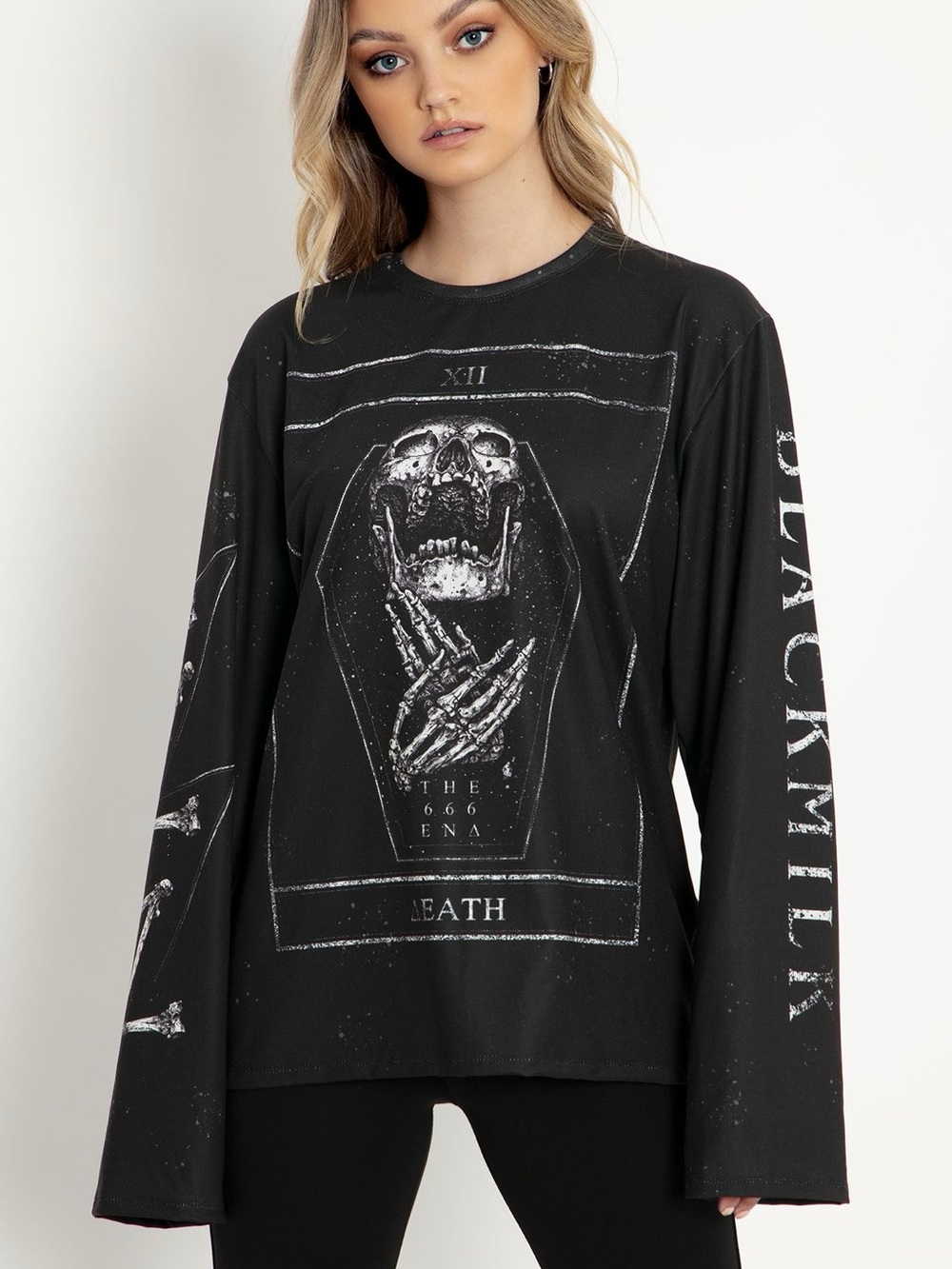 Blackmilk Clothing - Death Card LS BFT - Size XS